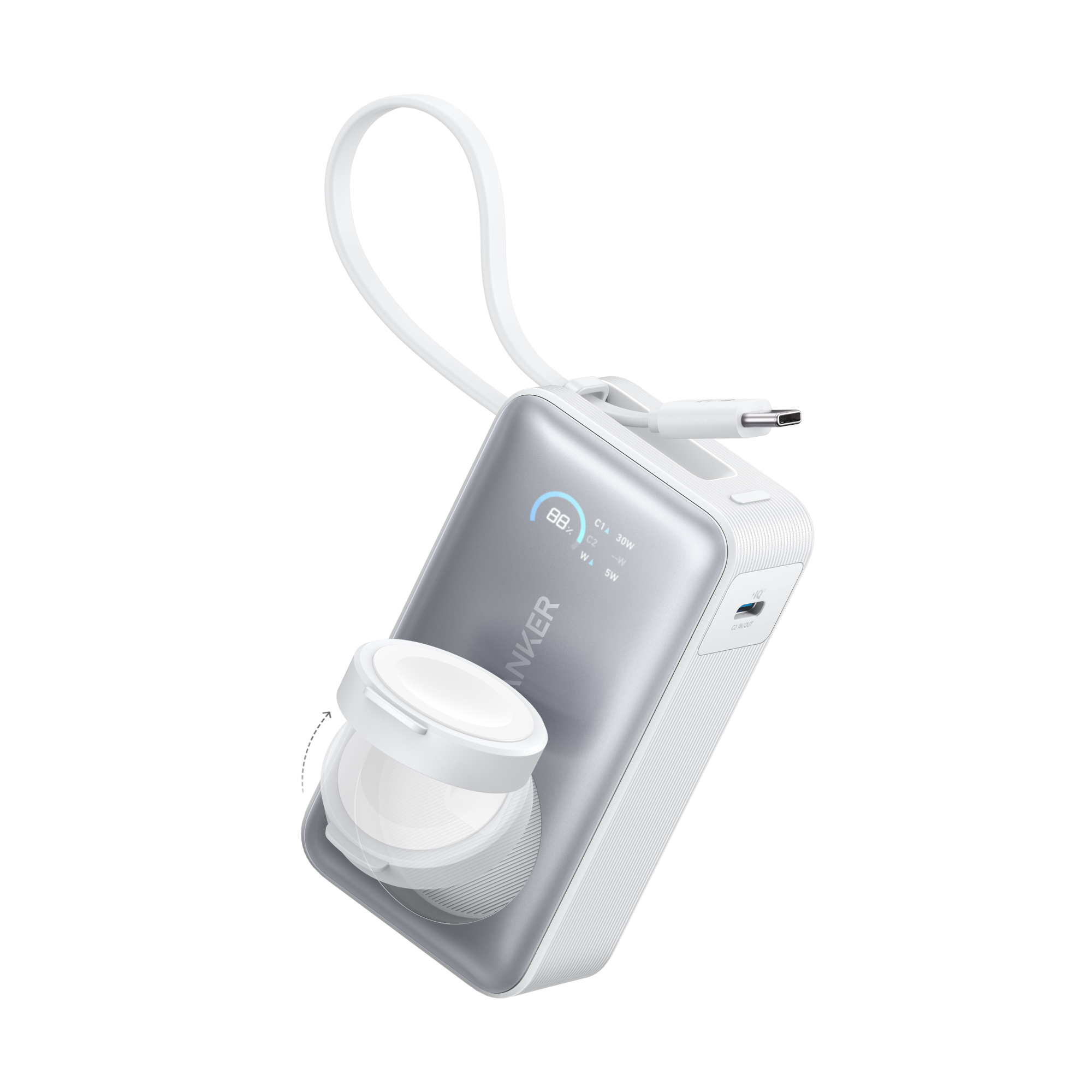 Anker MagGo Power Bank (10K, 35W, For Apple Watch) Anker MagGo Power Bank (10K, 35W, For Apple Watch)